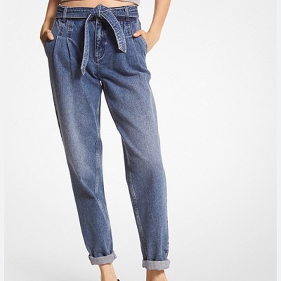 MICHAEL MICHAEL KORS Pleated Denim Pants. - Picture 3 of 14